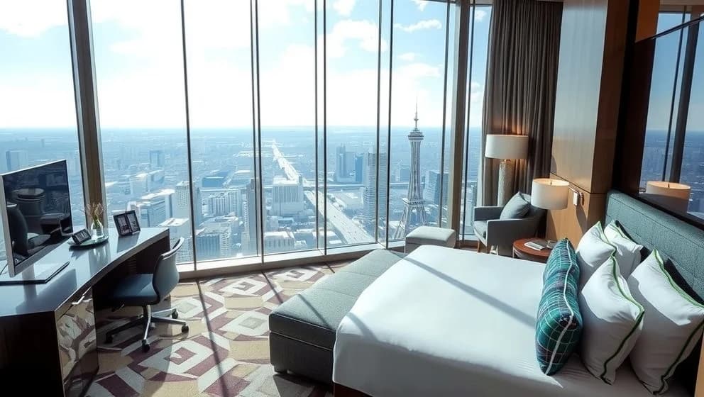 Radisson Blu Sky City så högt upp på himlen