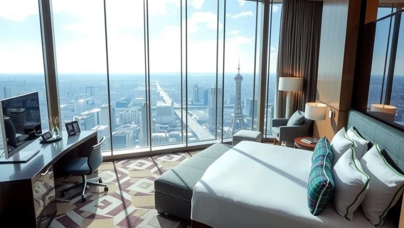 Radisson Blu Sky City så högt upp på himlen