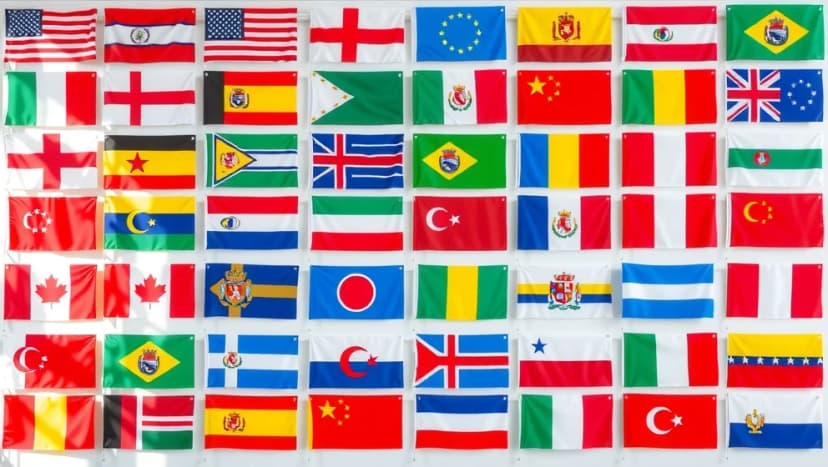 Världens flaggor i bokstavsordning
